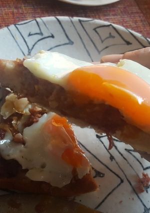 キャベツコンビーフの冷凍作りおきトースト-レシピのメイン写真
