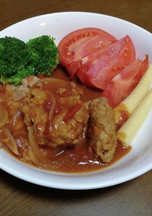 豆腐ハンバーグビーフシチュー-レシピのメイン写真