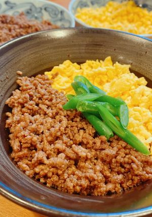 牛そぼろ丼-レシピのメイン写真