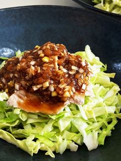 豚肉とキャベツの梅ポン酢がけ-レシピのメイン写真
