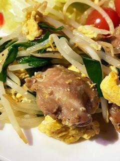 砂肝のニラ玉炒め-レシピのメイン写真