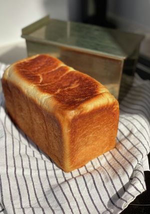 自家製酵母の湯種角食パン-レシピのメイン写真