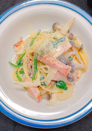 簡単◎豆乳クリームパスタ◎材料少なめ！-レシピのメイン写真