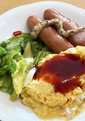 ミニフライパン1つでボリューム朝ごはん-レシピのメイン写真