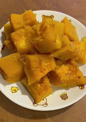レンジで簡単！かぼちゃおかか味でほっこり-レシピのメイン写真