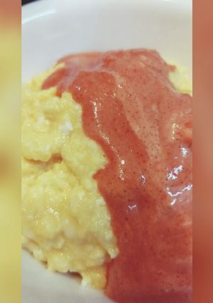 簡単!!!ぶっかけチーズオムライス-レシピのメイン写真