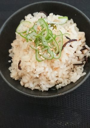 ひじきとわかめのご飯-レシピのメイン写真