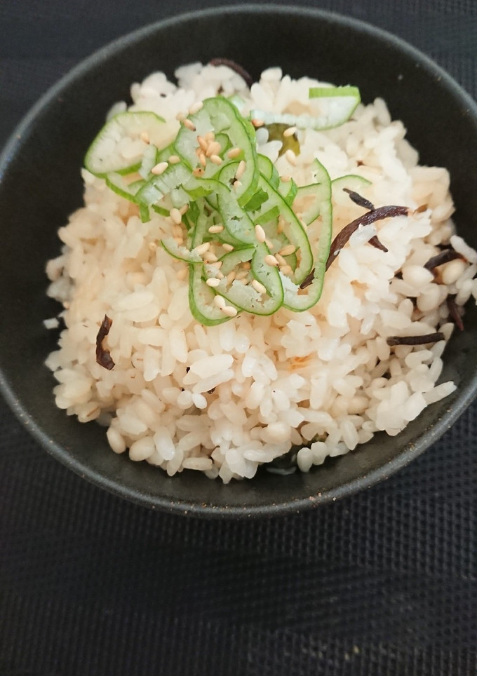 ひじきとわかめのご飯-レシピのメイン写真