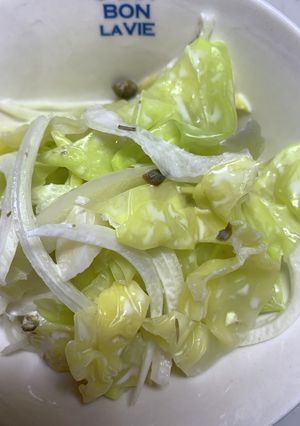 茹でキャベツと玉ねぎのサラダ-レシピのメイン写真