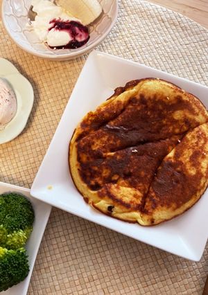 低糖質　おからパウダー　パンケーキ-レシピのメイン写真