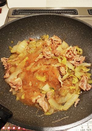豚ひき肉と白菜の酸辣湯風炒め-レシピのメイン写真