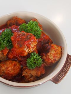 揚げないミートボールのトマト煮-レシピのメイン写真