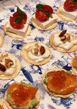 彩りも味も満足！！超簡単3種のカナッペ♡-レシピのメイン写真