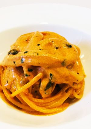 ウニ風味のトマトクリームパスタ☆-レシピのメイン写真