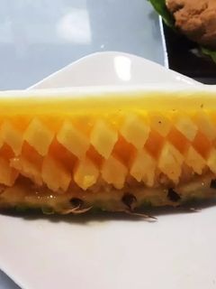 パイナップル飾り切り(ダイヤ柄)-レシピのメイン写真