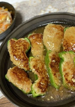 とろとろ和風ソース☆ピーマンの肉詰め-レシピのメイン写真