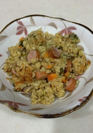 炊飯器でカレーの残りピラフ-レシピのメイン写真