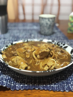 和風肉カレースープ・パスタそうめん-レシピのメイン写真