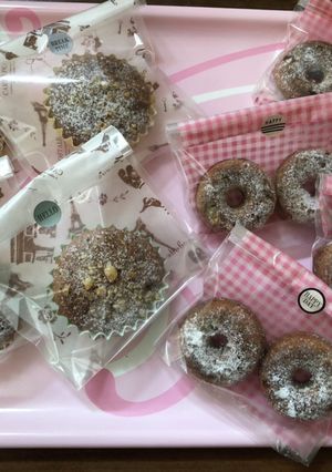 チョコとクルミの焼きドーナツ-レシピのメイン写真