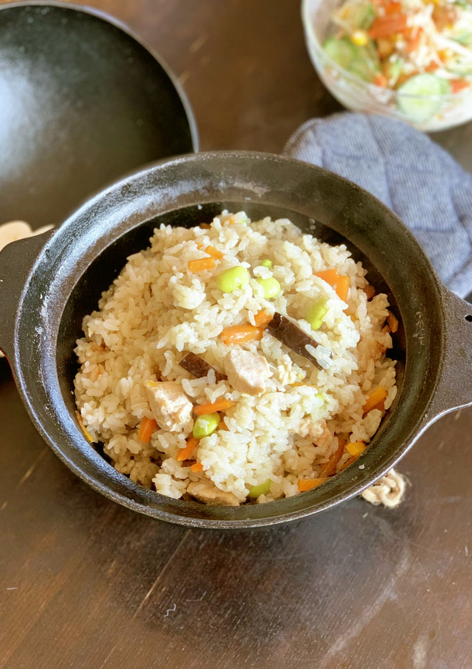 干し椎茸とうすくち醤油の炊き込みご飯-レシピのメイン写真