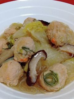 鶏だんごと白菜のはるさめ煮-レシピのメイン写真