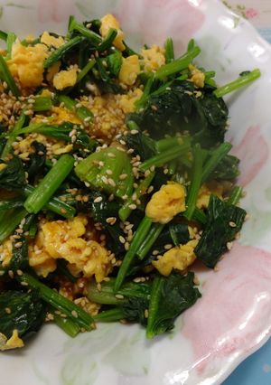 ほうれん草の中華風炒め物♡-レシピのメイン写真