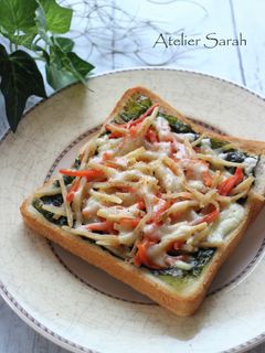 冷凍作りおきOK!きんぴらごぼうトースト-レシピのメイン写真