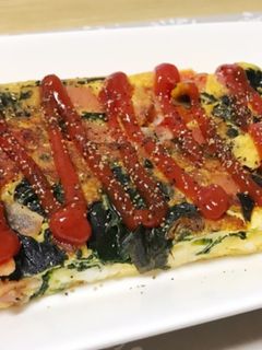 卵焼き器で簡単♪彩りオープンオムレツ-レシピのメイン写真