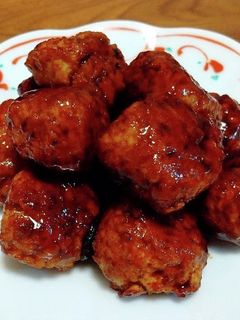 鶏だんごの照り焼き-レシピのメイン写真