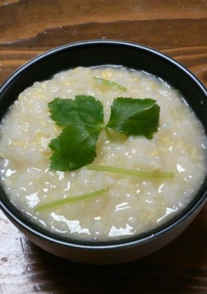 お粥のスープも美味しい♬玉子のお粥♬-レシピのメイン写真