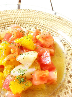 帆立のサラダ 鮮やかオレンジ風味-レシピのメイン写真