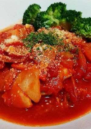 超簡単！鶏肉と野菜のトマト煮込み！！-レシピのメイン写真