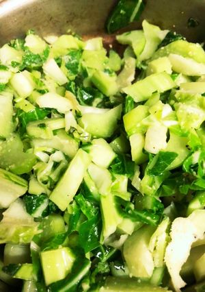 カリフラワーの葉の簡単美味しい炒め物-レシピのメイン写真
