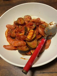 トマト煮(皿汚いw)-レシピのメイン写真