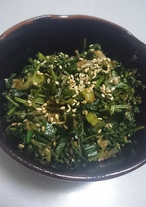 はつか大根の葉ゴマ油炒め-レシピのメイン写真