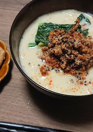 ごま味噌豆乳坦々うどん-レシピのメイン写真