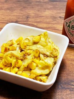 キャベツとコーンのカレー炒め★おつまみ-レシピのメイン写真