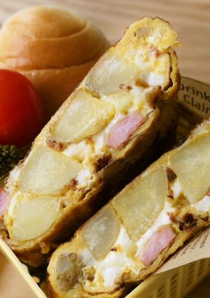 簡単♪卵焼き器で！スパニッシュオムレツ-レシピのメイン写真