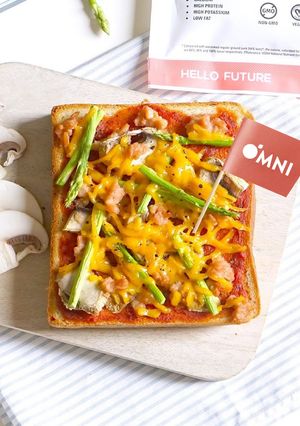 OMNIミンチピザトースト-レシピのメイン写真