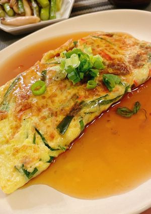 フウヨウハイ風ニラ卵あんかけ-レシピのメイン写真