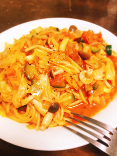 なんちゃってミネストローネ風スープパスタ-レシピのメイン写真