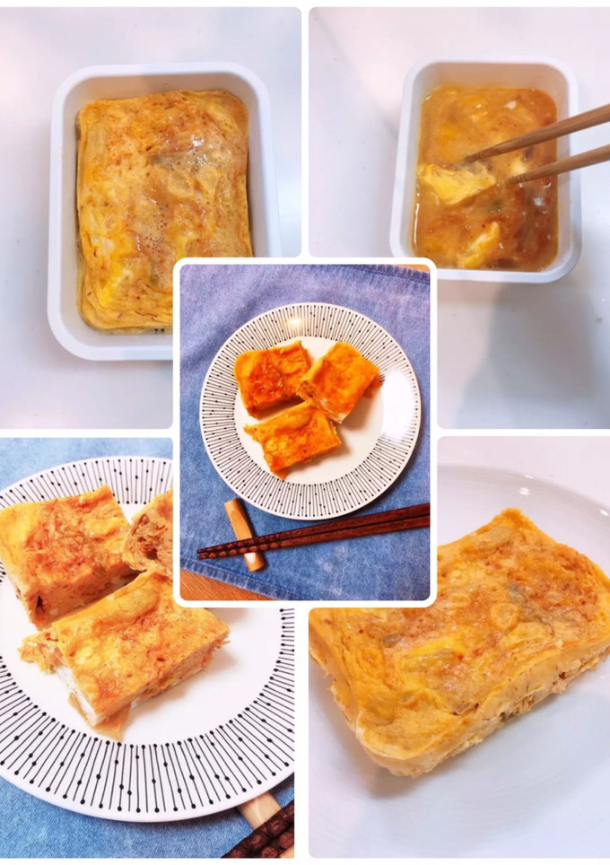 簡単レンジ4分キムチの卵焼き★作り置き-レシピのメイン写真