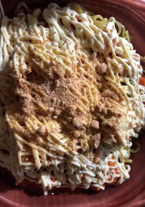 アル中パウダー　エビチリ焼きそば添え-レシピのメイン写真