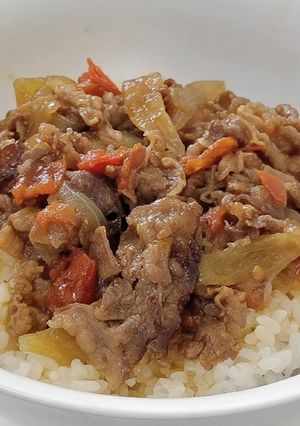 トマト牛丼-レシピのメイン写真