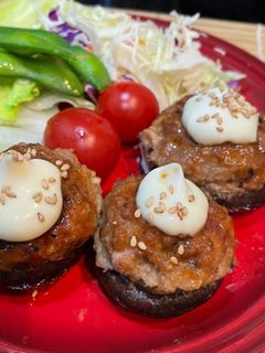【甘辛マヨで!】椎茸の肉詰め-レシピのメイン写真