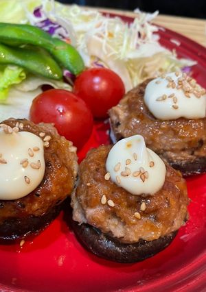 【甘辛マヨで！】椎茸の肉詰め-レシピのメイン写真