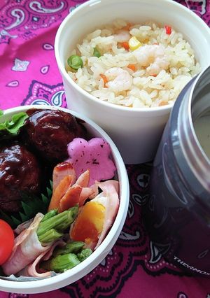 ❜21/2/8 肉団子弁当-レシピのメイン写真