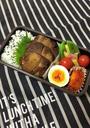 男子高校生弁当2/8チャーシュー弁当-レシピのメイン写真