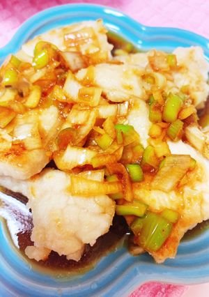 ムネ肉で!ネギダレチキン-レシピのメイン写真