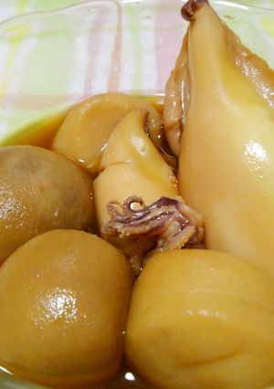 レクチンフリー里芋といかの煮物-レシピのメイン写真